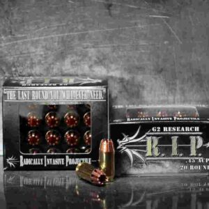 G2 Research R.I.P. Handgun Ammunition .45 ACP 162 gr HP 1020 fps 20/box