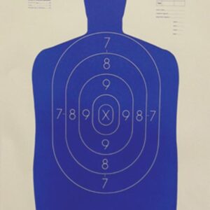 Speedwell Official NRA Police Qualification Silhouette Police Silhouette Reduced 50 ft. 14" X 21.5"