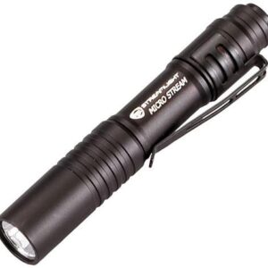 Streamlight MicroStream Alkaline Battery-Powered LED Pen Light -  White LED Black
