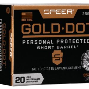 Speer Gold Dot Handgun Ammunition 9mm Luger (+P) 124 gr HP 1220 fps 20/ct
