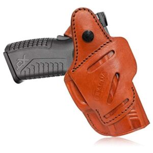 Tagua Leather 4in1 IWB Holster with Snap for S&W J Frame Brown RH
