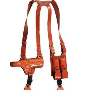 Tagua Gun and Mag Shoulder Holster for Cold 45 Brown RH
