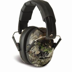 Walker's Pro Low Profile Folding Passive Earmuff- Mossy Oak