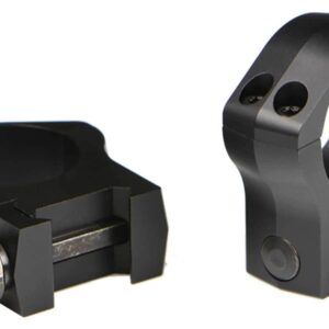 Warne 2-Piece Picatinny Style Mountain Tech Scope Rings 1" Low - Matte