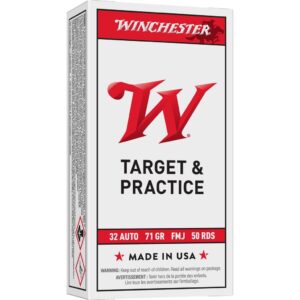 Winchester USA Handgun Ammunition .32 ACP 71 gr FMJ 50/ct