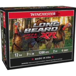 Winchester Long Beard XR Shotshells 12 ga 3-1/2" 2 oz 1200 fps #4 10/ct