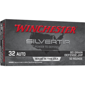Winchester Silvertip Handgun Ammunition 32 Auto 60 gr. JHP 970 fps 50/ct