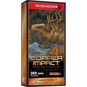Winchester Copper Impact Rifle Ammunition 300 WSM 150 gr. BT 3200 fps 20/ct