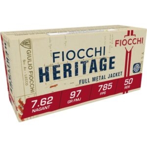 Fiocchi Pistol Shooting Dynamics Handgun Ammunition 7.62x38mmR 97 gr FMJ 1082 fps 50/box