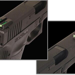 Truglo TFO Tritium/Fiber-Optic Day/Night Sights Fit - Novak 1911 .270/.500 Front Green/Rear Green