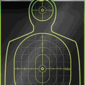 TRUGLO TRU-SEE Self Adhesive Targets - Handgun 12x18 Green 12 Pack