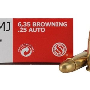 Sellier & Bellot Pistol & Revolver Ammo .25 Auto 50 gr FMJ 50/Box