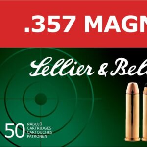 Sellier & Bellot Pistol & Revolver Ammo .357 Mag 158 gr FMJ 50/Box