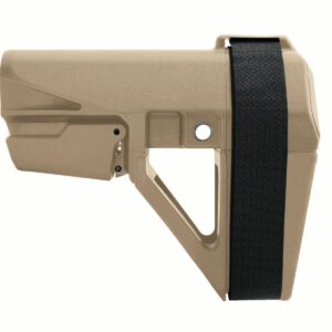 SB Tactical SBA5 Pistol Stabilizing Brace - FDE | Mil-Spec Carbine Buffer Compatible