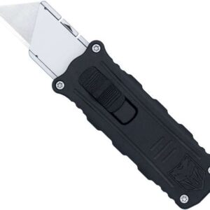 COBRATEC OTF UTILITY KNIFE SIDE BUTTON BLACK