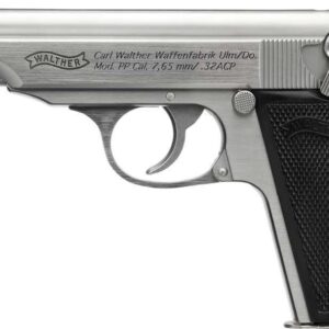 WALTHER PP SD 32ACP PISTOL STAINLESS 3.9" THREADED BARREL 8RD MAGAZINE
