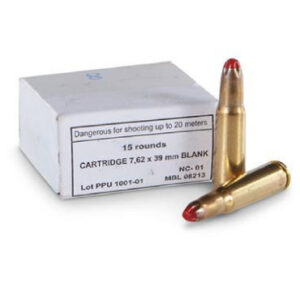 Prvi Partizan 7.62x39mm BLANK Ammunition M-68 15 Rounds