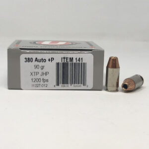 Underwood 380 Auto +P Ammunition 90 Grain XTP Jacketed Hollow Point UW141 20 Rounds