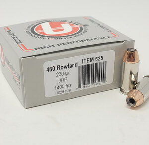 Underwood 460 Rowland Ammunition UW625 230 Grain Jacketed Hollow Point 20 Rounds
