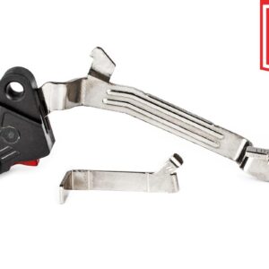 ZEV PRO Curved Face Glock Trigger Upgrade Bar Kit Gen5 Blk/Red