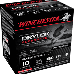 WINCHESTER DRYLOK SUPER STEEL 10G 31/2 13/8 BB 25RD BX 250RD CASE