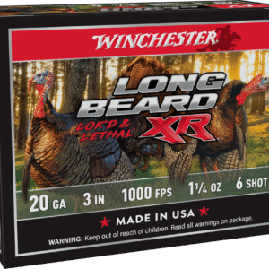WINCHESTER LONG BEARD XR 20G 3" #6  1.25OZ 10RD BX 100RD CS