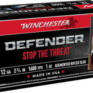 WINCHESTER DEFENDER 12G 2 3/4" 1OZ SLUG 10RD BX 100RD CASE