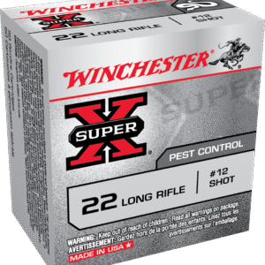 WINCHESTER SUPER X PEST CONTROL 22LR 25GR #12SHT 50RD BX 5000RD CASE