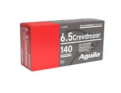 Aguila 6.5mm Creedmoor Ammunition 1E650110 140 Grain Full Metal Jacket Boat Tail 20 Rounds