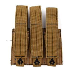 Advance Warrior Solutions Pistol Triple Mag Pouch Tan