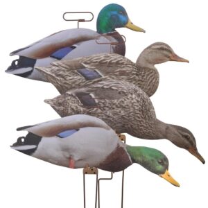 Higdon Outdoors Flats Mallard Duck Motion Silhouettes 12/ct