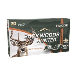 Fiocchi Backwoods Hunter Rifle Ammunition .308 Win.150gr CHP 2900 fps 20/ct