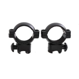 Traditions Aluminum Scope Rings fits .22 Airguns 3/8" Grooved Receiver 1" Medium - Matte Black