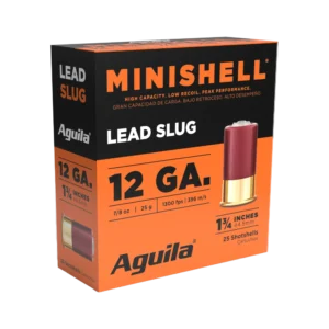 AGUILA 12GA MINI SHELL 1 3/4" 5/8 OZ SLUG 25RD BX 10 BOXES PER CS