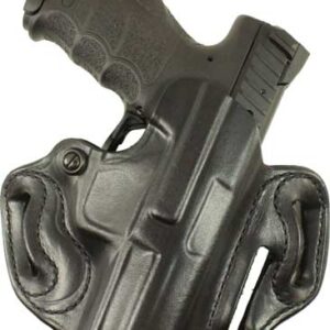 DESANTIS SPEED SCABBARD HOLSTR - RH OWB LEATHER SHIELD 9 EZ BLK