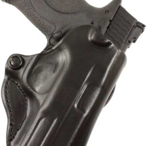 DESANTIS MINI SCABBARD HOLSTER - LH OWB LEATHER S/A HELLCAT BLK
