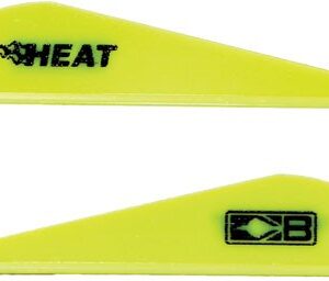 BOHNING HEAT VANE 2.5" - SOLID NEON YELLOW 36PK