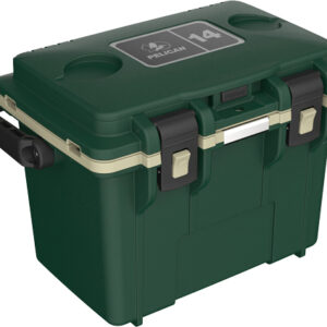 PELICAN COOLERS IM 14 QUART - HUNTER GREEN/TAN  DRY STORAGE