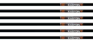 EASTON XBOW BOLT 9MM CARBON - 22" W/3" VANES HALF MOON 6-PK