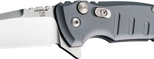 HOGUE X1 MICROFLIP 2.75" FOLDR - DROP POINT BLADE ALUM FRME GRY