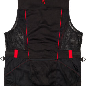 BROWNING ACE SHOOTING VEST - R-HAND MED BLACK/RED TRIM
