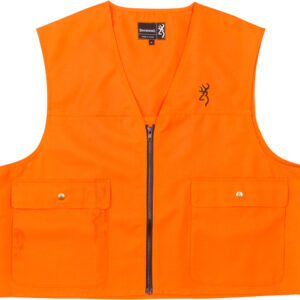 BROWNING JUNIOR SAFETY VEST - W/LOGO BLAZE ORANGE MEDIUM