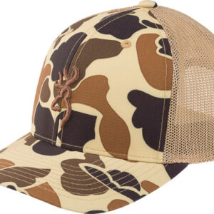 BROWNING CAP CUPPED UP MESH110 - SNAPBACK VNTG TAN BCKMRK OSFM