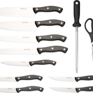 BROWNING KNIFE KITCHEN SET W/ - BUTCHER BLOCK