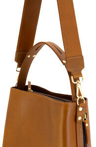 CAMELEON S&W BUCKET TOTE - CONCEALED CARRY PURSE BROWN