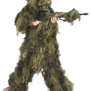 RED ROCK 5 PIECE GHILLIE SUIT - WOODLAND YOUTH LARGE