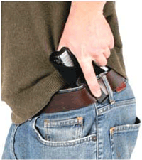 BLACKHAWK INSIDE PANTS #08 LH - S&W J-FRAME & SIMILAR 2" BLACK