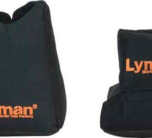 LYMAN CROSSHAIR SHOOTING BAG - COMBO FRONT & REAR BLACK NYLON