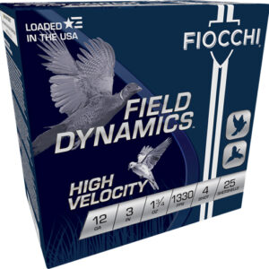 FIOCCHI 12GA 3" 1-3/4OZ #4 - 1330FPS 25RD 10BX/CS