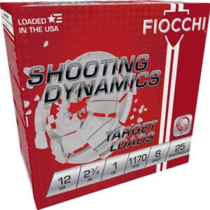 FIOCCHI 12GA 2.75" 1OZ #8 - 1170FPS 250RD CASE LOT